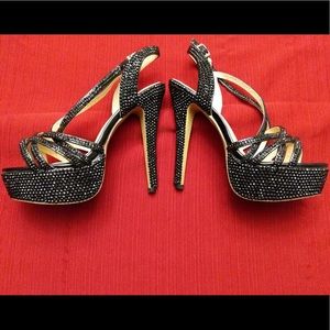 Marc Defang Rhinestone Shoes in Jet